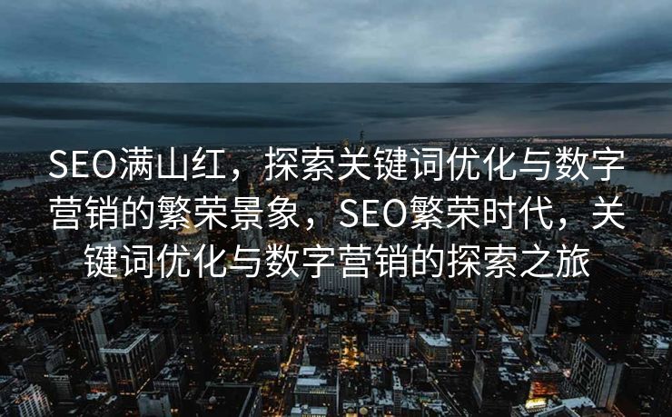 SEO满山红，探索关键词优化与数字营销的繁荣景象，SEO繁荣时代，关键词优化与数字营销的探索之旅