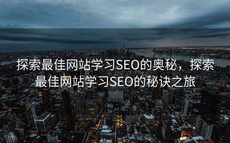 探索最佳网站学习SEO的奥秘，探索最佳网站学习SEO的秘诀之旅
