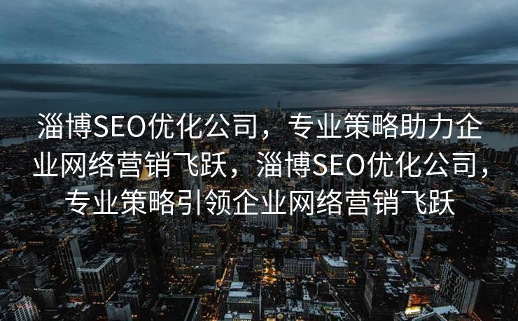 淄博SEO优化公司，专业策略助力企业网络营销飞跃，淄博SEO优化公司，专业策略引领企业网络营销飞跃