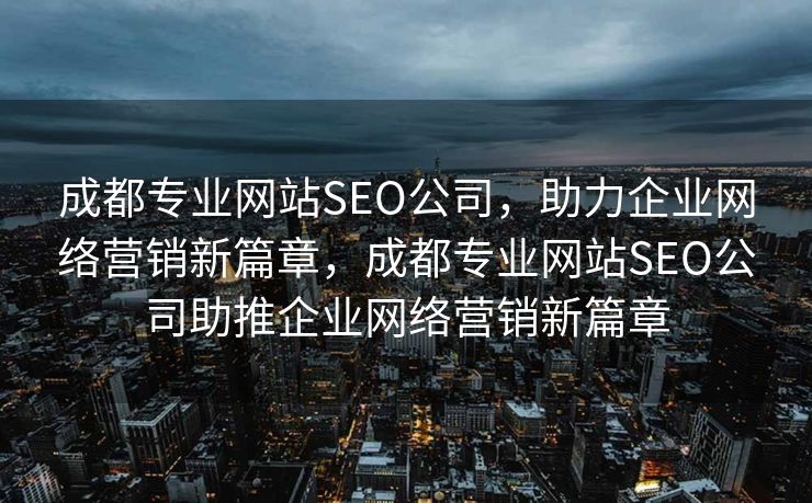 成都专业网站SEO公司，助力企业网络营销新篇章，成都专业网站SEO公司助推企业网络营销新篇章